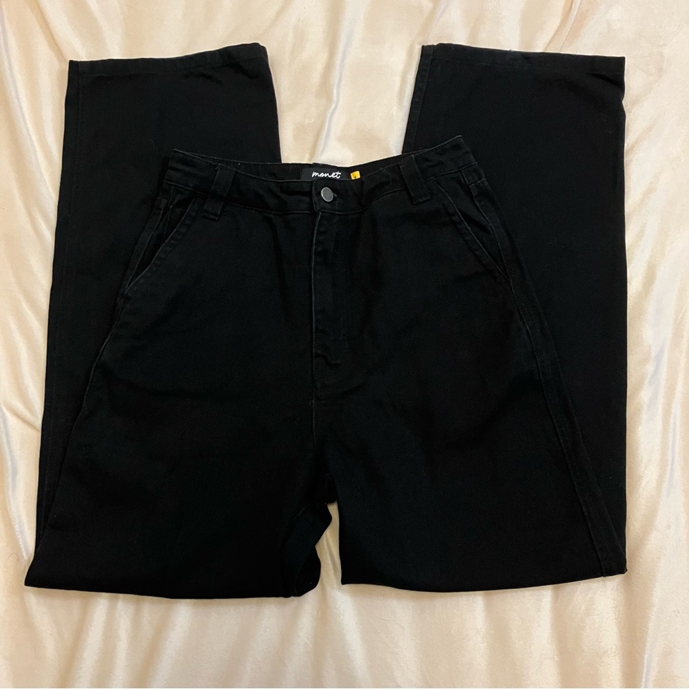 **SOLD** Monet Skateboards Sammi Black Wide Leg Skate Jeans Size 7